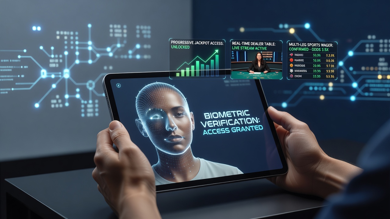 Biometrische verificatie in mobiele casino apps voor jackpots en live spellen