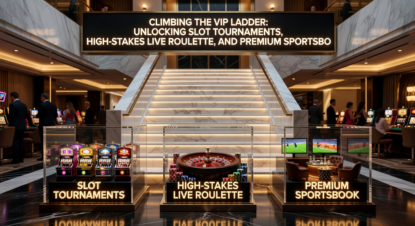 High-stakes roulette-tafel met VIP-speler en slottoernooi-leiderbord in een luxe casino-setting
