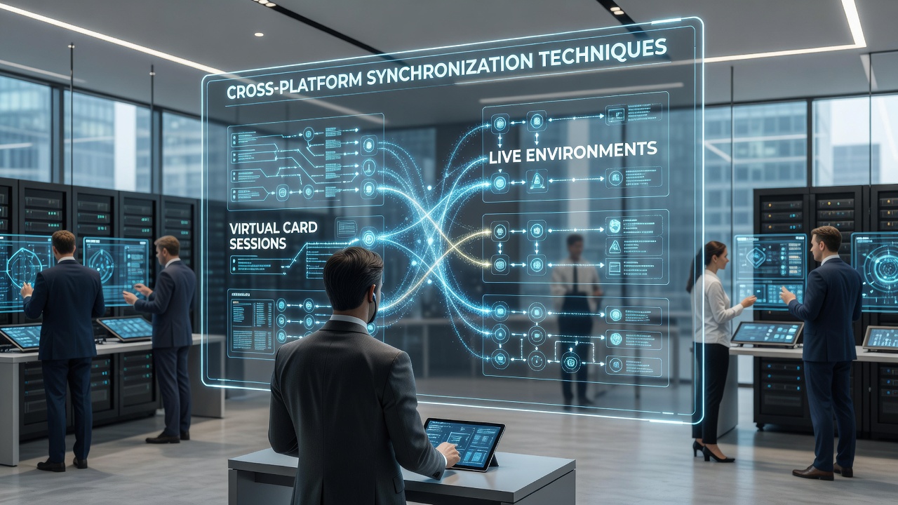 Diagram van realtime dataflow tussen virtuele kaarten en live stakes