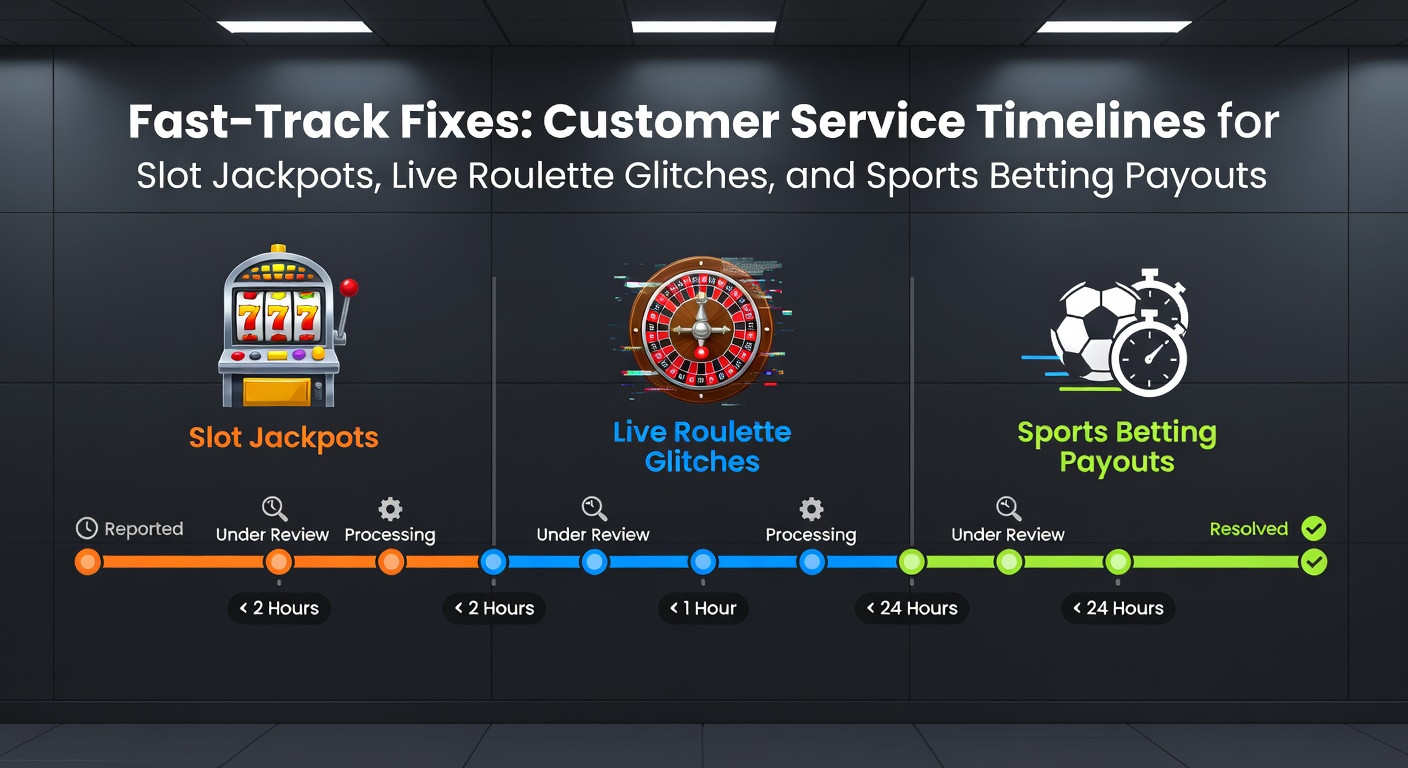 Een dynamische weergave van een klantenservice chatvenster met een jackpot-melding op een gokkast, terwijl een timer tikt voor snelle respons
