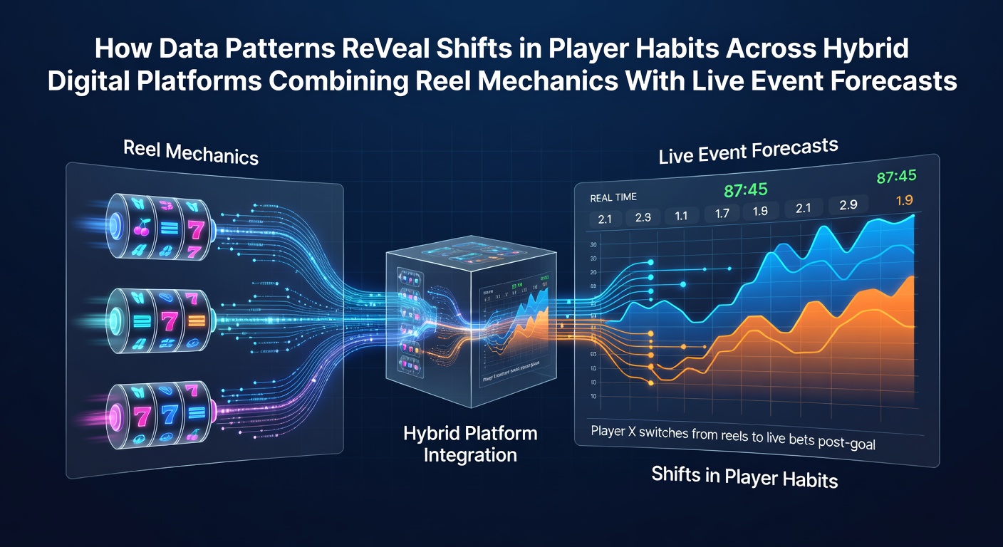 Datavisualisatie van spelerpatronen op hybride casino platforms met reel spins en live events