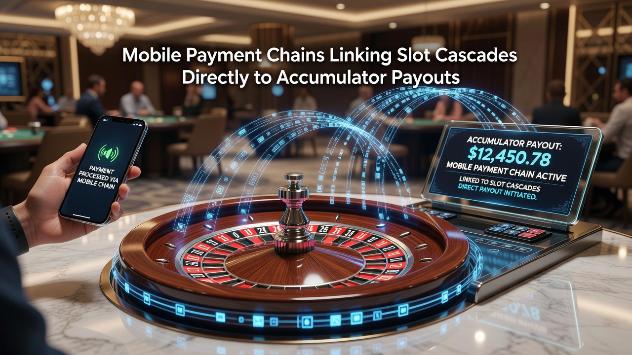 Diagram van accumulator-koppelingen tussen mobiele slots en live roulette systemen