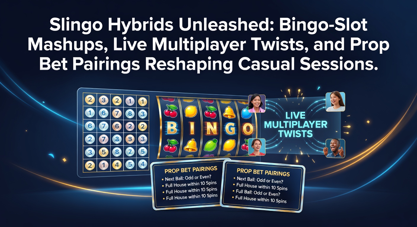Slingo hybride spel met bingo- en slot-elementen in een levendige multiplayer omgeving